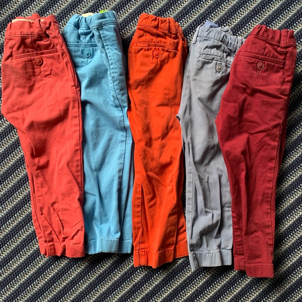 5 pairs of J.Crew khakis size 3t